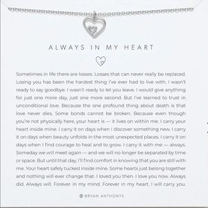 Bryan Anthony always in my heart necklaces in gold and silver